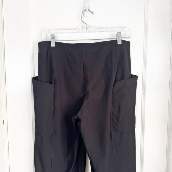 Eileen Fisher System Wider Straight Leg Pants Large Pocket Packable Button Hem S - Picture 10 of 12